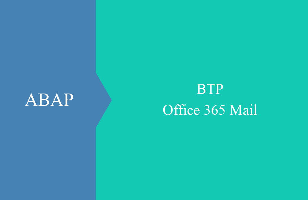 BTP Connection Office365 Mail